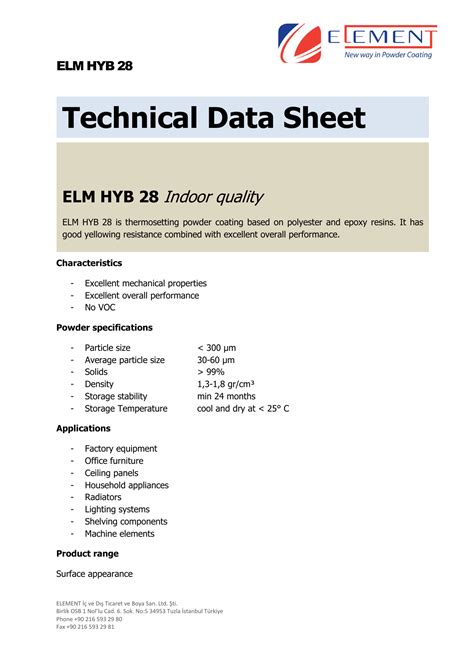 Technical information sheet 